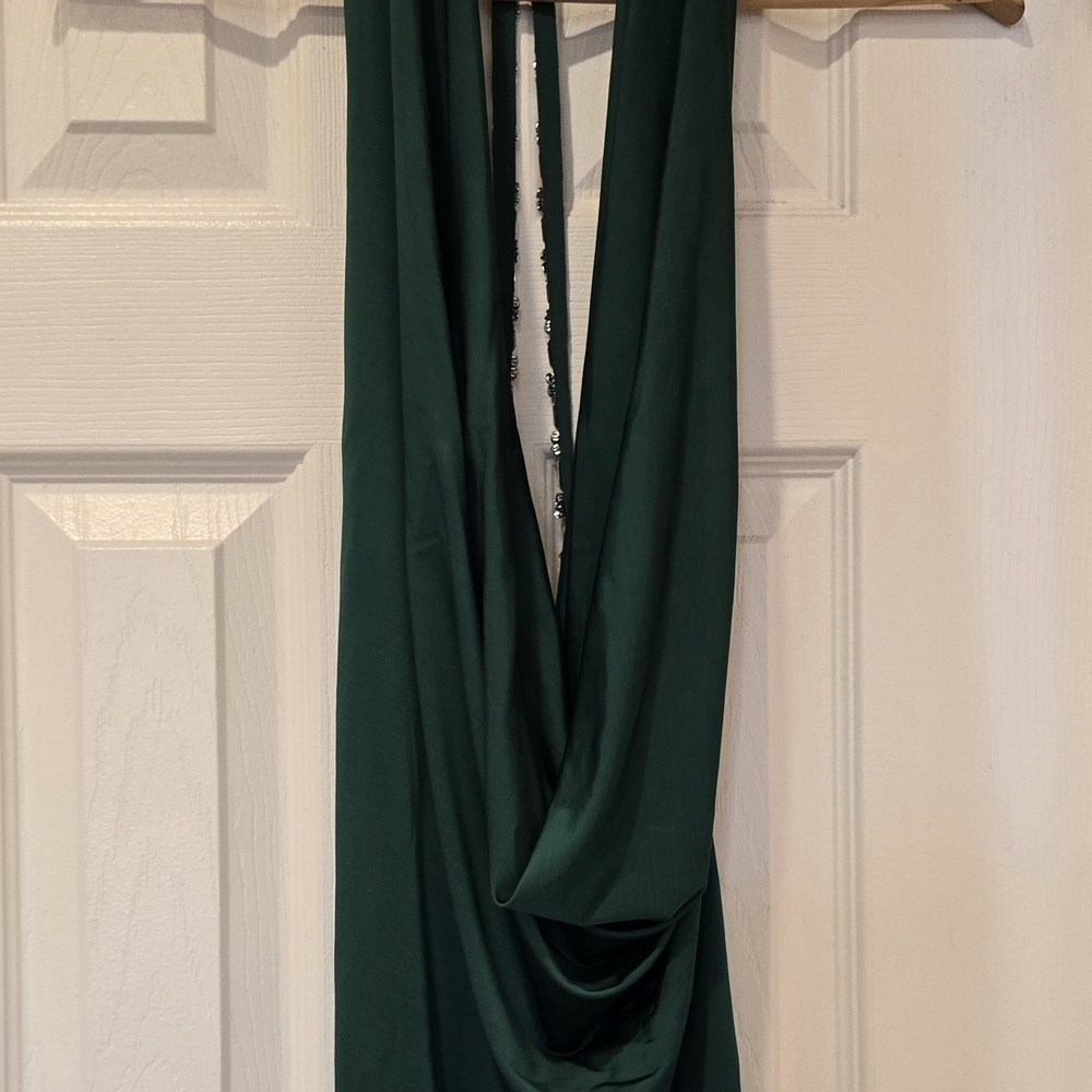 Moda International Green Drape Blouse
